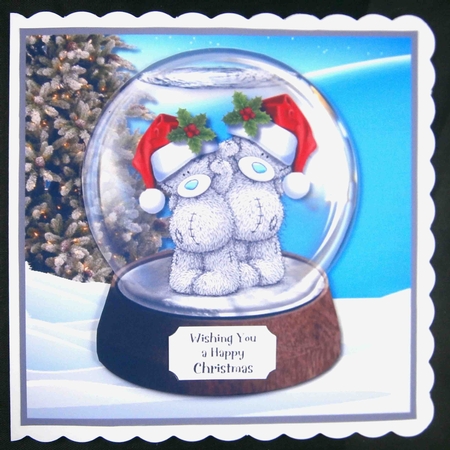 Tatty Teddy Christmas Snow Globe by Linda Short