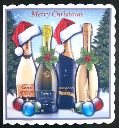 Christmas Prosecco Drinker...Prosecc ho ho by Linda Short