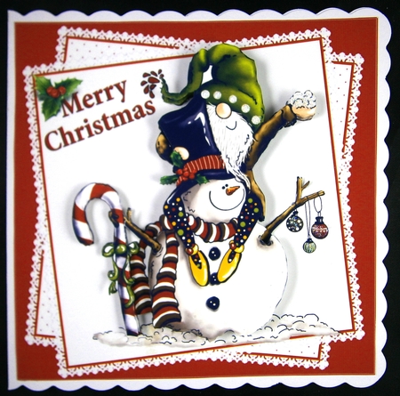 Making friends at Christmas 8x8 & A5 mini kit by Linda Short