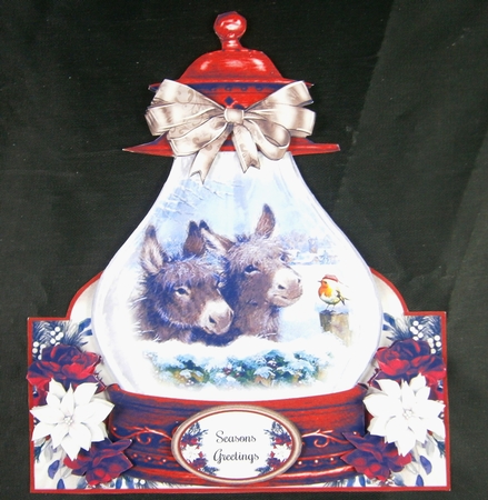 Robin Christmas Lantern 03 Shaped Mini Page Kit  by Linda Short