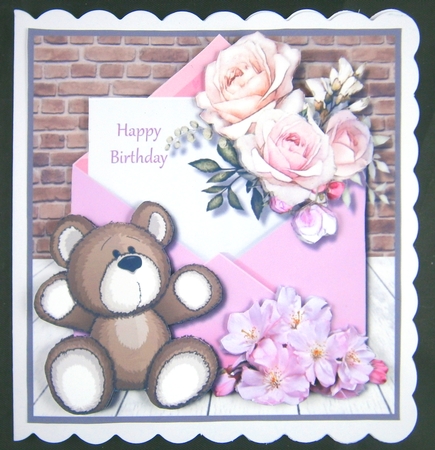Brown Bear and Flowers Birthday by Linda Short