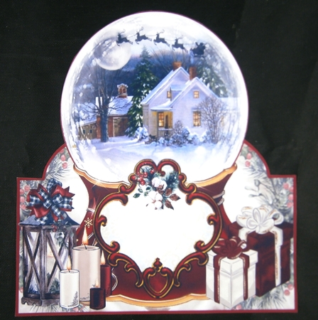 Snow Globe 02 6x6 Shaped Mini Page Kit by Linda Short
