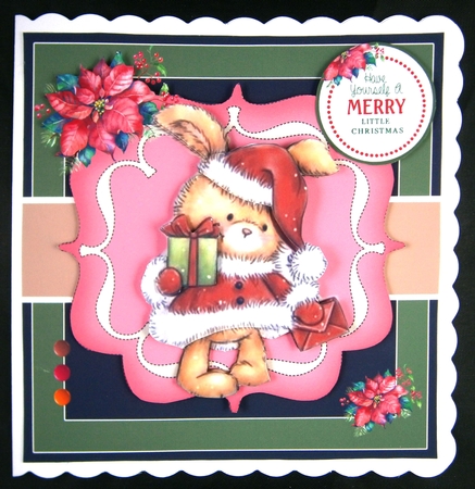 Cute Christmas Bunny by Linda Short