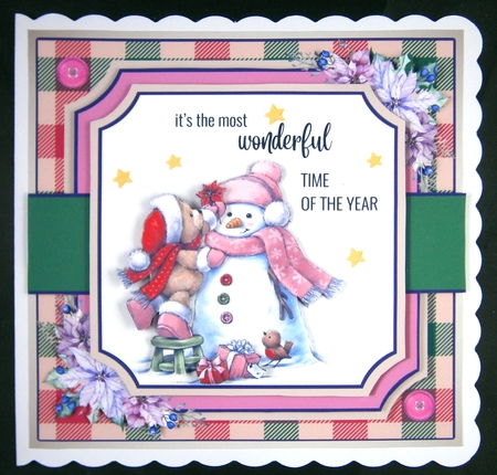 Christmas Bear And Snowman by Linda Short