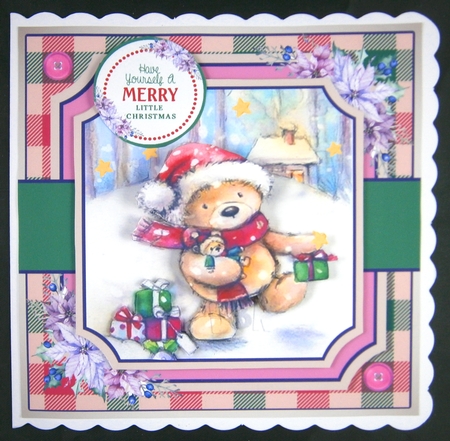 Christmas Bear With Presents by Linda Short