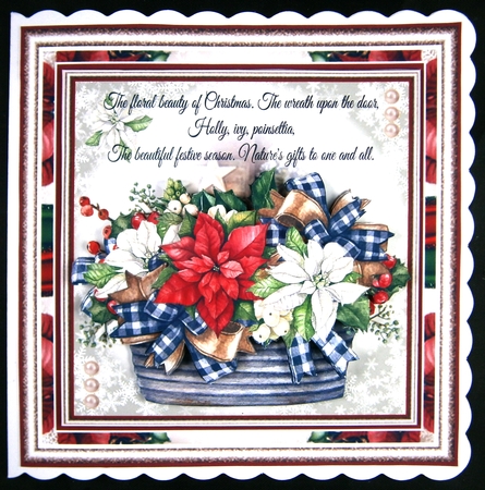 Christmas Floral Beauty Mini Page Kit by Linda Short