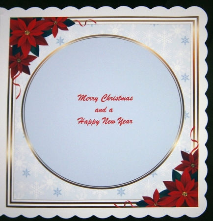 8x8 Santa sitting on the chimney Blank Insert  by Linda Short