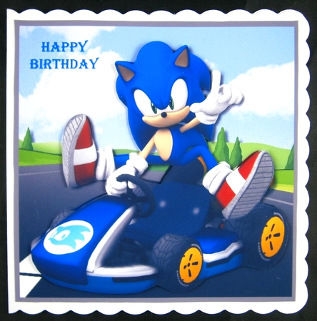 Sonic with Go-Kart by Linda Short