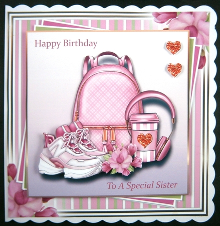 8x8 Queen of Fitness Kit - Mix and match elements - x8 A4 Sheets by Linda Short