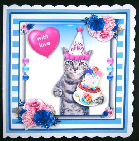 Birthday Cat Cake by Linda Short
