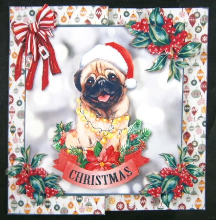 Christmas Dogs Fold back 4 by Linda Short
