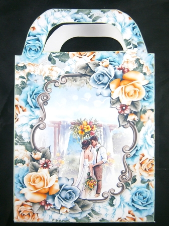 Fire and ice roses gift bag 1 by Linda Short