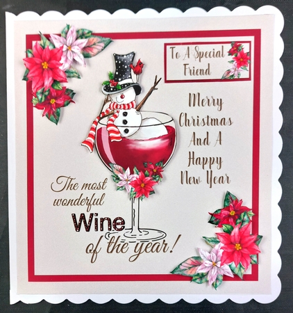 Snowman & Wine by Linda Short