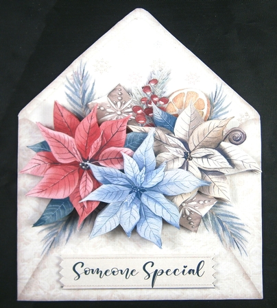 Dream Christmas Envelope Shaped Card Kit by Linda Short