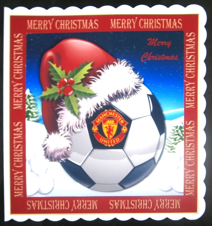 Manchester United Fan Christmas by Linda Short