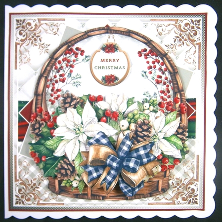 Poinsettia Basket 02 Mini Page Kit by Linda Short