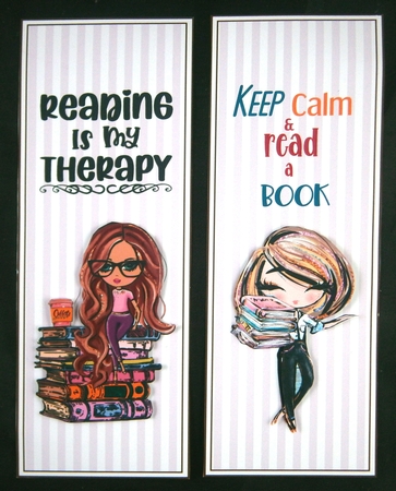 Reading/Birthday 4 x Bookmarks 6 by Linda Short