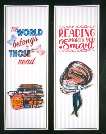 Reading/Birthday 4 x Bookmarks 6 by Linda Short