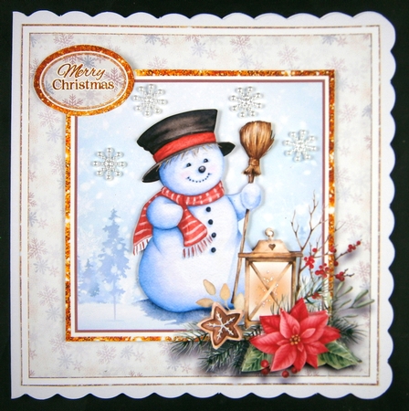 8x8 Christmas Display Mini Pyramage Kit - x5 A4 sheets  by Linda Short