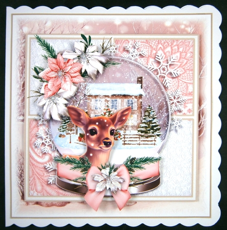 Cute Fawn Snow Globe by Linda Short