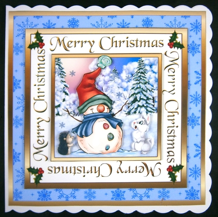 SC Snowman & animal friends by Linda Short