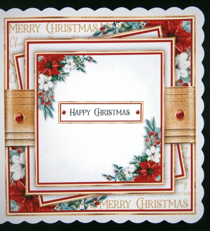 Christmas Cottage 7x7 inch No.1 by Linda Short