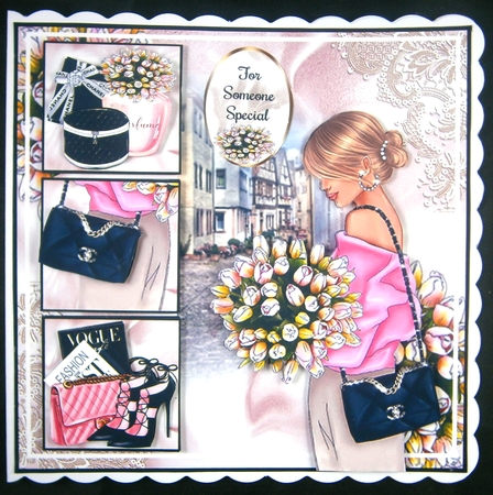 Satin & Lace Glam 03 Mini Page Kit by Linda Short