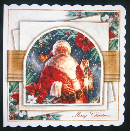 Arched Window Santa Bumper Set by Linda Short