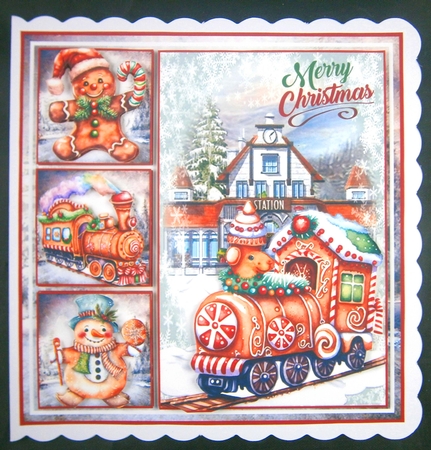 Gingerbread Train Mini Page Kit by Linda Short