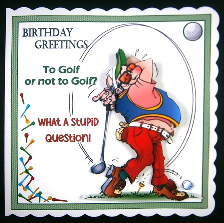 To Golf or not to golf 7x7 & A5 mini kit by Linda Short