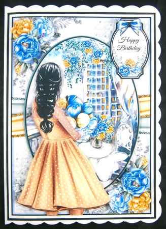 A Lovely Peony Bouquet 03 Mini Page Kit by Linda Short