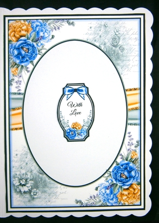 A Lovely Peony Bouquet 03 Mini Page Kit by Linda Short