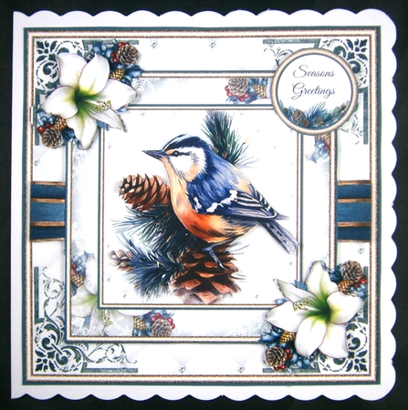 Christmas Nuthatch Mini Page Kit by Linda Short