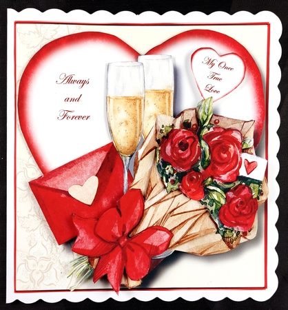 Romantic Red Roses by Linda Short
