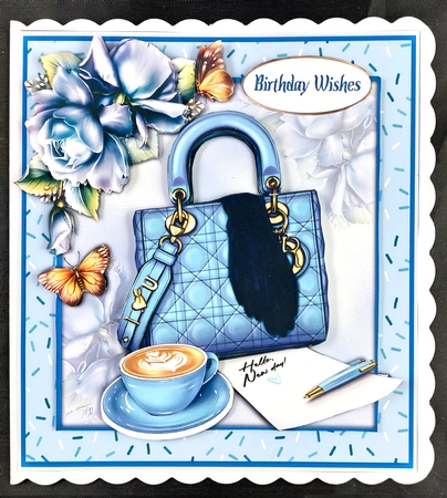 8x8 Mini Kit, Hello New Day , Blue by Linda Short