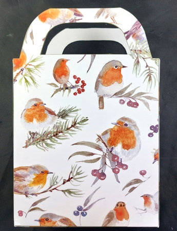 Christmas robins gift bag 2 by Linda Short