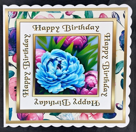 SC Blue & pink peonies by Linda Short