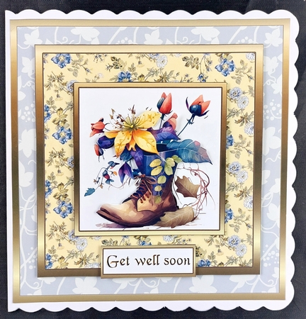 SC Boot with flowers & leaves by Linda Short