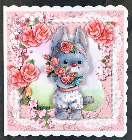 Cute Little Flower Kitten Mini Kit by Linda Short