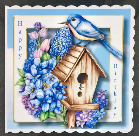 Beautiful Bird House 2  - New Home, Birthday, Mum by Linda Short