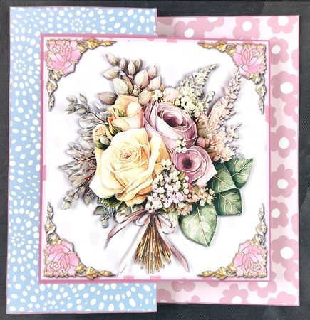 Floral bouquet Fold back with Folio option 2 by Linda Short