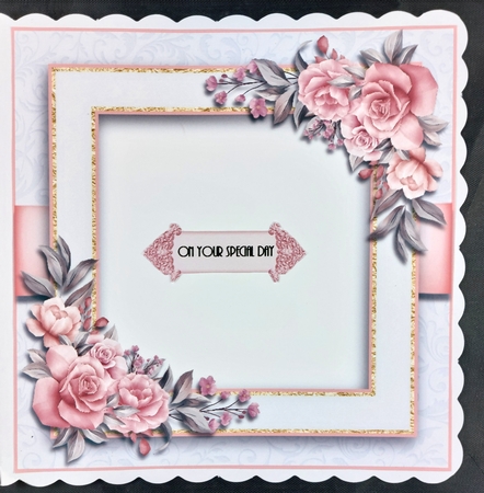 Vintage Rose Heart by Linda Short