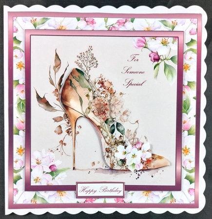 SC Floral shoe no2 by Linda Short