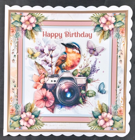 Summer Bird Song 8x8ins Kit with Matching Bookmarks by Linda Short