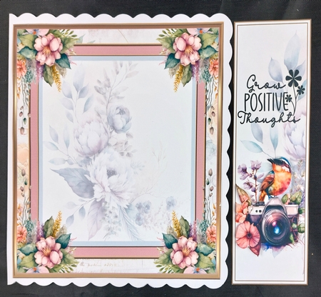 Summer Bird Song 8x8ins Kit with Matching Bookmarks by Linda Short