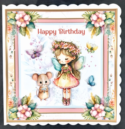 Fairy Dust 8x8ins Kit with Matching Bookmarks by Linda Short