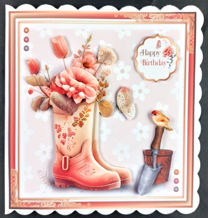 The Floral Wellington Boots by Linda Short