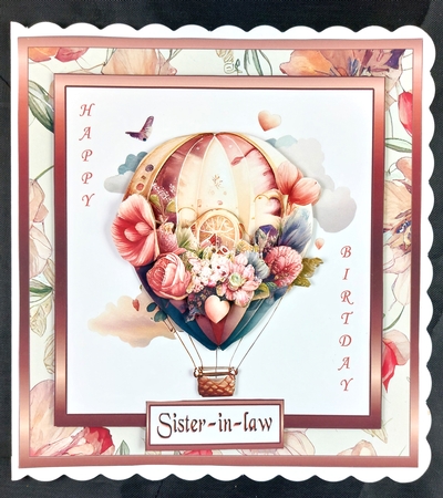 SC Floral hot air balloon2  by Linda Short