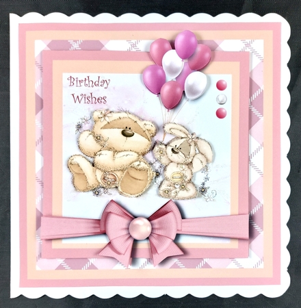 7 Inch Square Card Mini Kit -  Fizzy Moon and Bunny by Linda Short