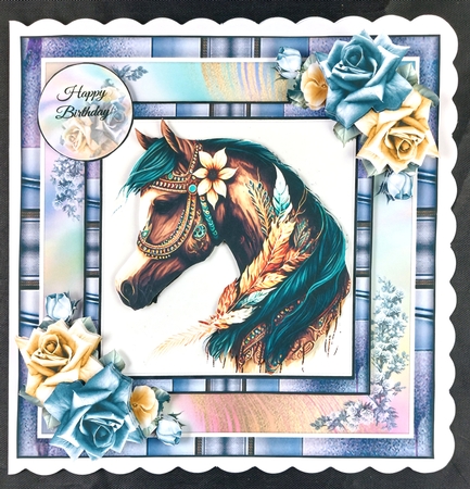 Boho Horse 02 Mini Page Kit by Linda Short